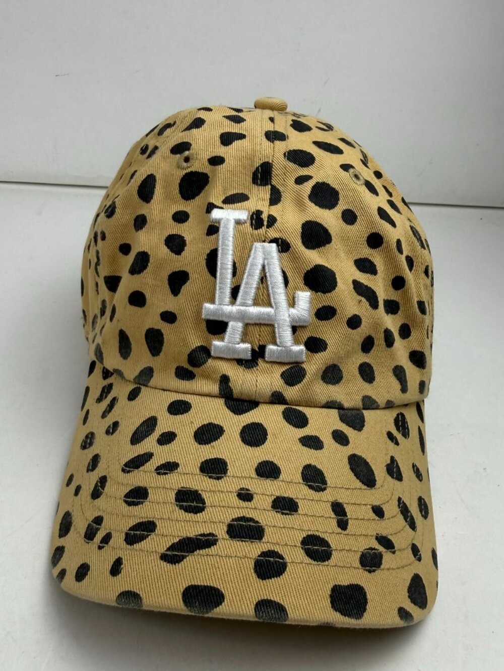 '47 Brand Los Angeles Dodgers MLB Womens Leopard Cheetah Print Strapback Hat Cap